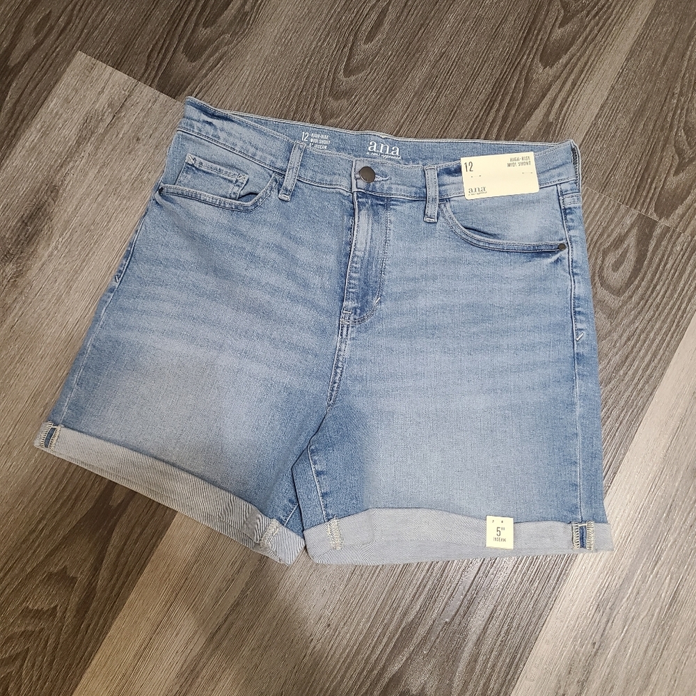a.n.a Light Blue Jean Shorts Size 12